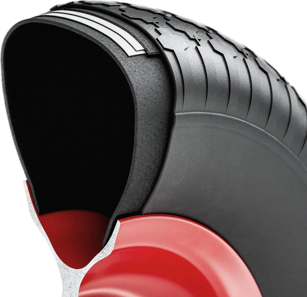Roue de Brouette pour Chantier et Jardinage Charge Lourde avec Axe - 2