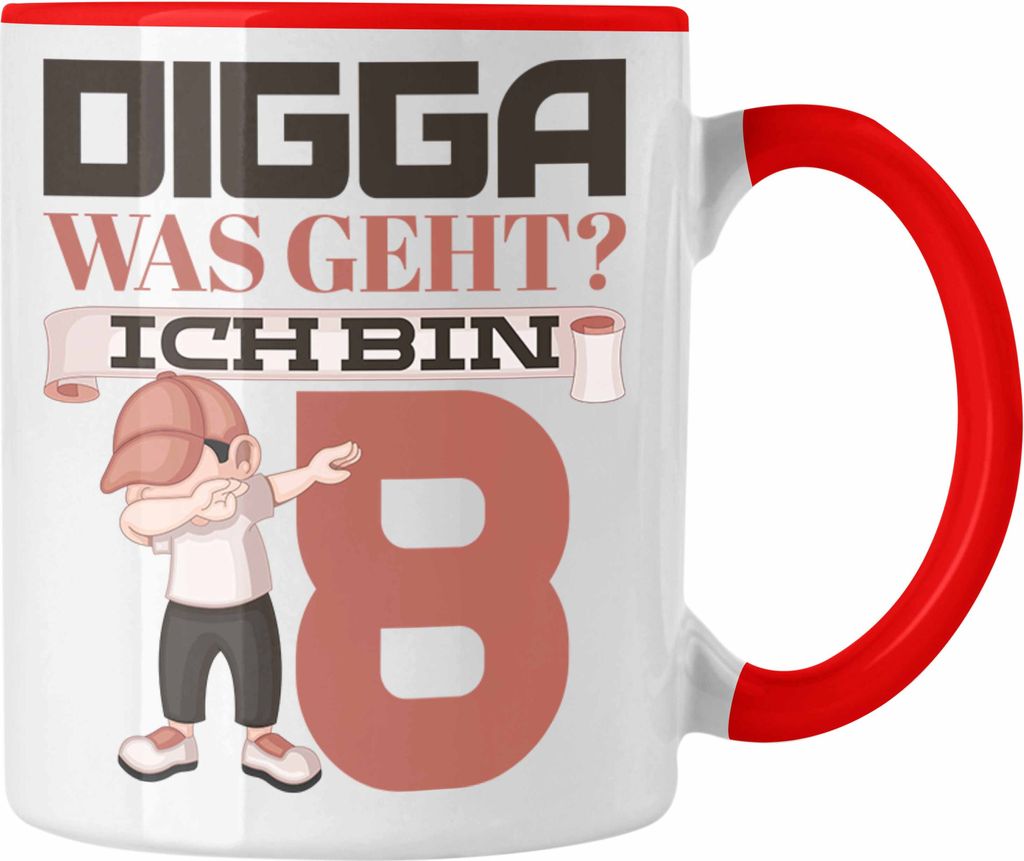 Trendation - Digga Was Geht Ich Bin 8 Geburtstag Tasse Produktbild 