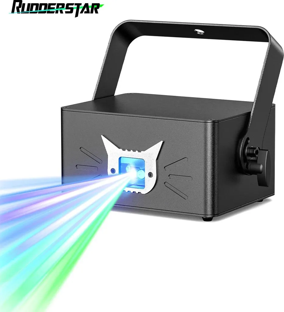 Projecteur laser intelligent noir avec application mobile et prise EU - 2
