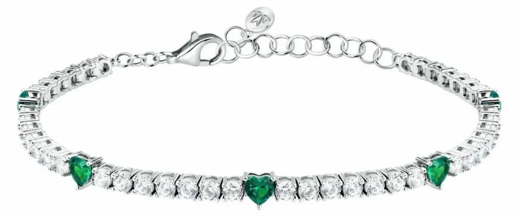 Bracelet de tennis pour mariage et soirée en argent recyclé Tesori chic