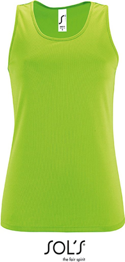 SOLs 02117 | Canotta sportiva da donna - Colore: Verde neon Immagine del prodotto 