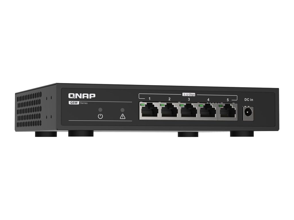 QNAP QSW-1105-5T, Unmanaged, Gigabit Ethernet (10/100/1000) Produktbild 