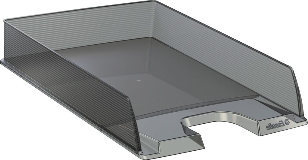 Briefablage Europost A4 Polystyrol grau transparent Packung mit 10 Stück