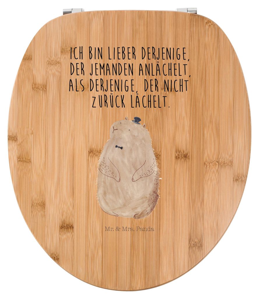 Mr. & Mrs. Panda Klodeckel Murmeltier - Transparent - Geschenk, Toilettenbrille, Knigge, klo deckel, WC, Anstand, Sitz, Gute Laune, Respekt, Fröhl...
