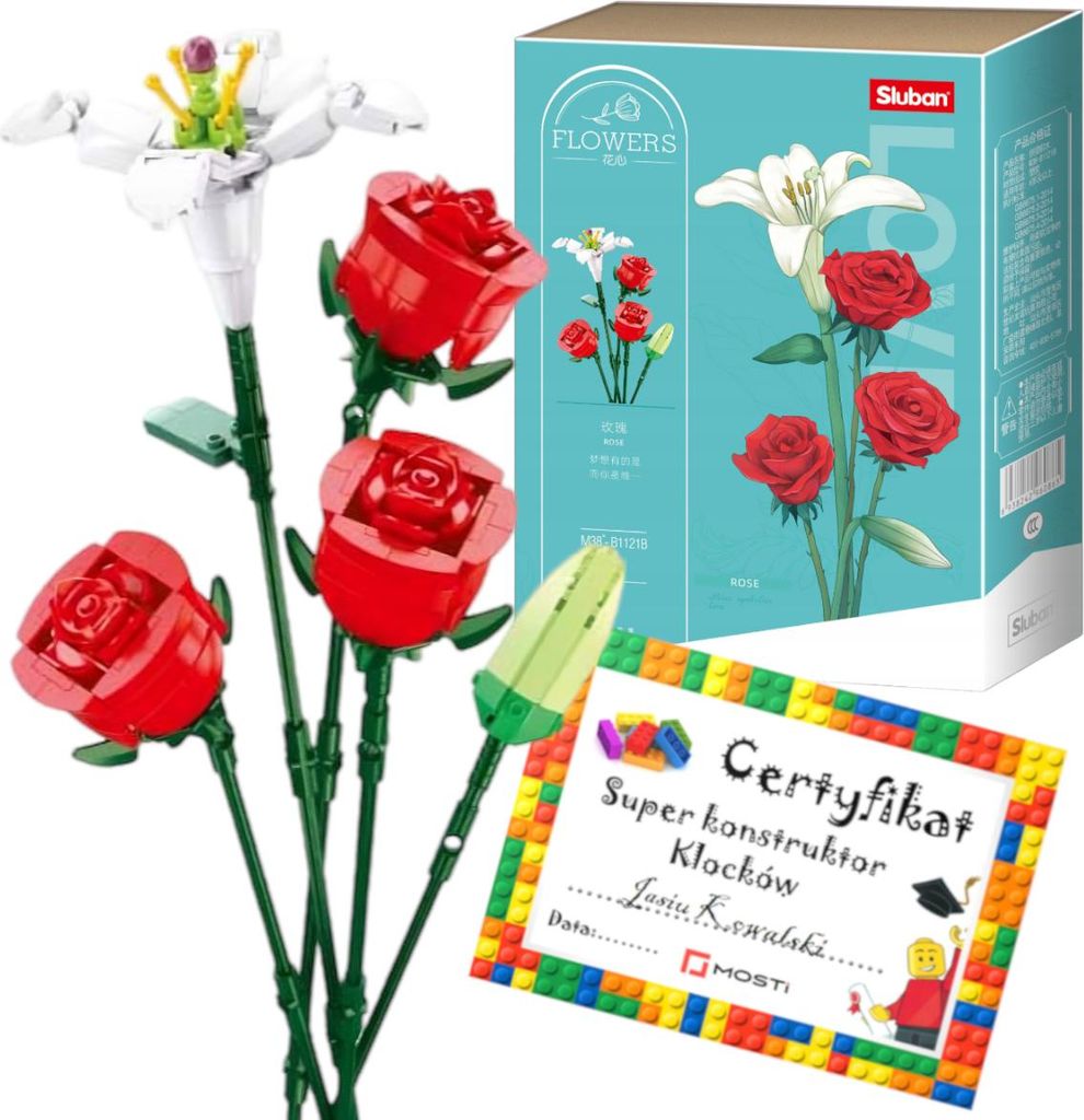Blocchi da costruzione SLUBAN Fiori 267 pz (categoria Immagine del prodotto 