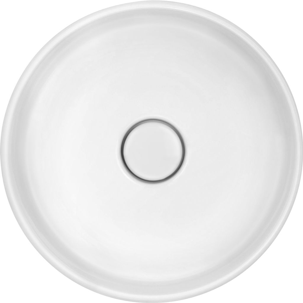 systemceram Unterbauwaschbecken PATERA 40 U/g - POLAR - mit keramischer Abdeckung / Spüle / Becken