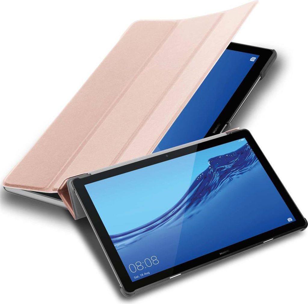 Cadorabo Hülle für Huawei MediaPad T5 10 (10.1 Zoll) Tablet Hülle in Rosa Schutzhülle Etui Case Tasche Cover