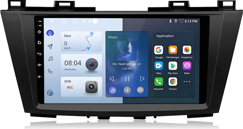 1+32G carplay android auto autoradio 9'' Android13 Für Mazda5 2010-2015 GPS Navigation DAB BT WIFI 4core FM
