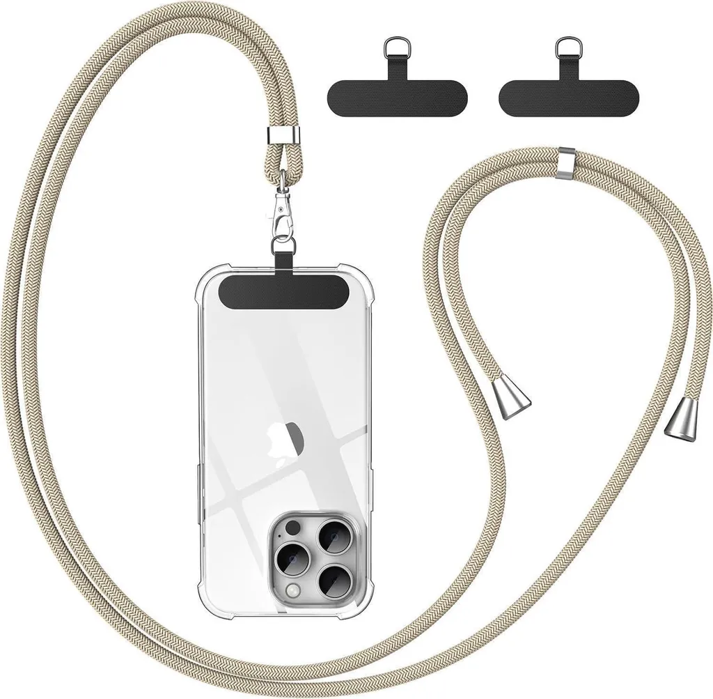 Cordon de Téléphone Universel Caslord 2 Patchs Or pour Coque de Protection