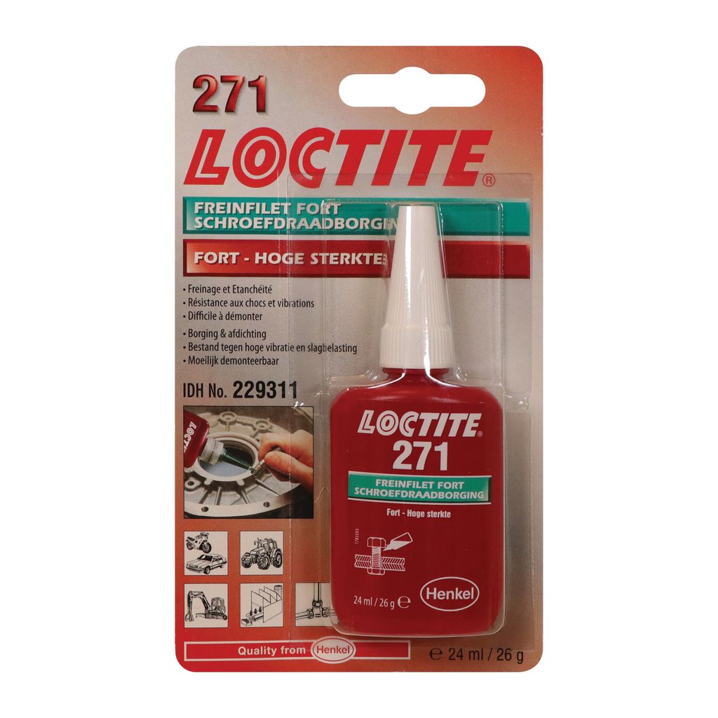 LOCTITE 271 Haute résistance - flacon de 24ml Image du produit 