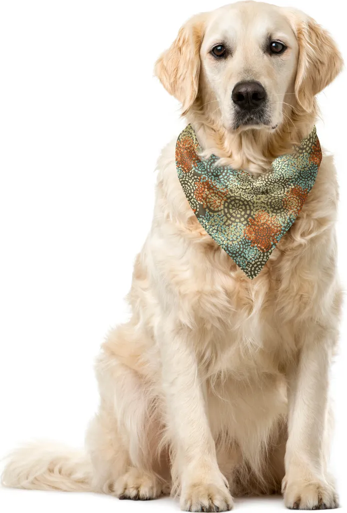Bandana Animali ABAKUHAUS 55x55 cm Lavabile | Vintage Grunge Flower