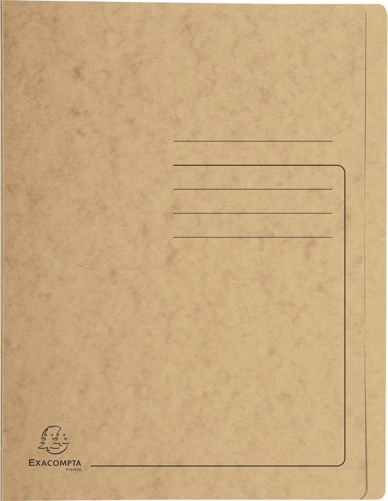Exacompta 39988E, Präsentationsmappe, A4, Pressspan, Braun, Produktbild 