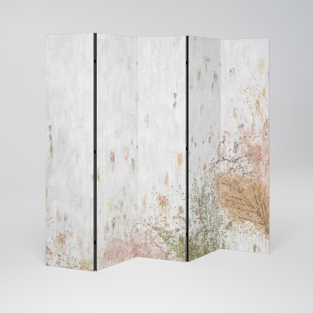 SpaceRebels Paravent Raumteiler - 5-teilig Raumtrenner, Druck 2-Seite - Raumtrenner - Trennwand Wohnung - Room Divider - Spanische Wand Deko Modern...