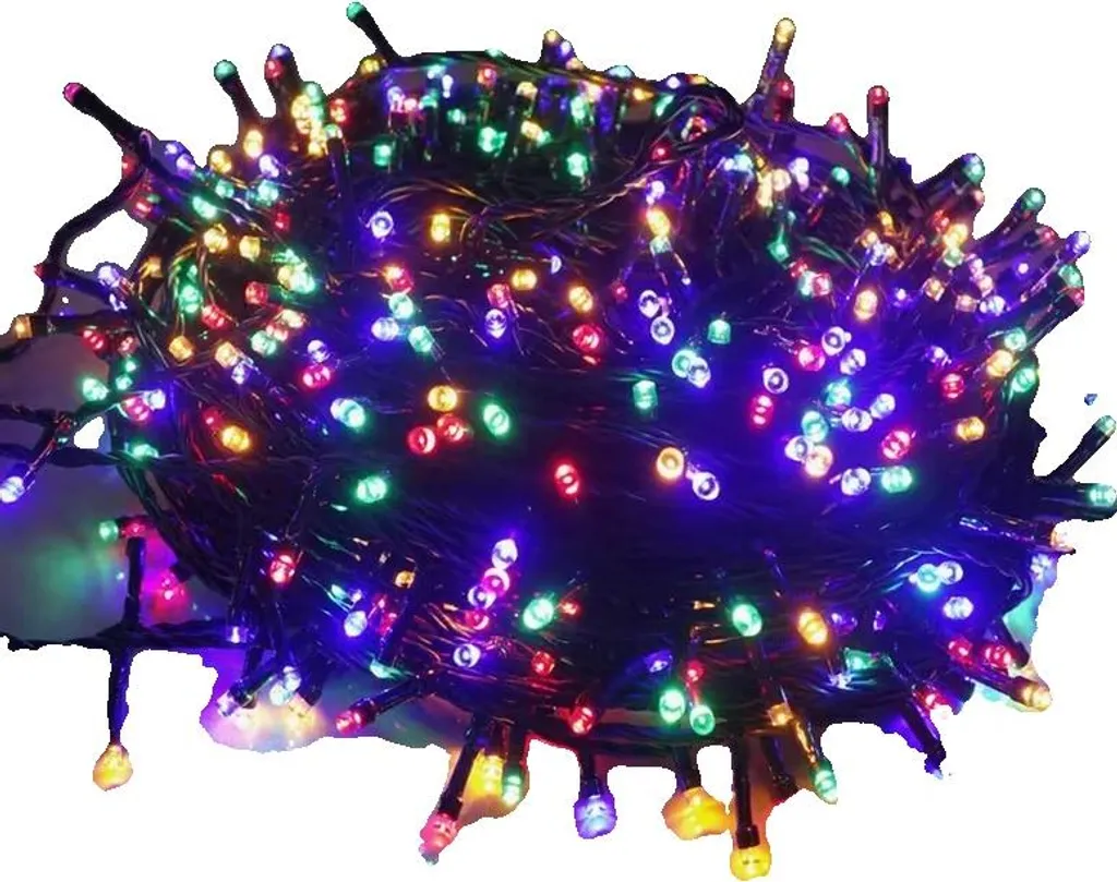 Set 4 Luci LED Natalizie Multicolore Esterno 8 Effetti Impermeabili