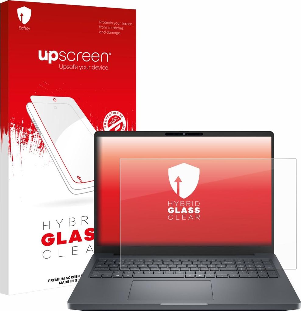 upscreen Schutzglas für Dell Pro Max 16 Plus Schutzfolie Panzer Folie Glas Display Schutz klar