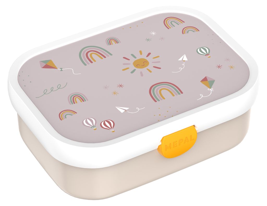 Mepal - Brotdose Campus - Bento Box Kinder - Brotdose mit Fächern & Gabel - Meal Prep Box mit Clip-Verschluss - BPA-frei & Spülmaschinenfest - 75...