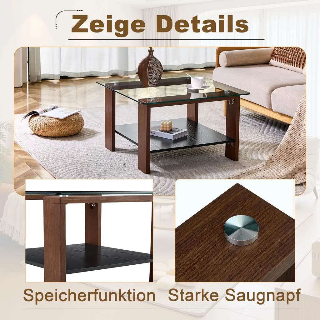Petite table basse avec rangement : optimisez votre salon avec style - 7