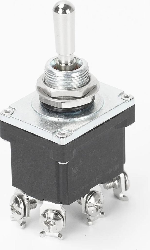 1x IP67 Wasserdichter Kippschalter 15A 250VAC, 30A 12VDC, EIN-AUS-EIN, 6 Schraub