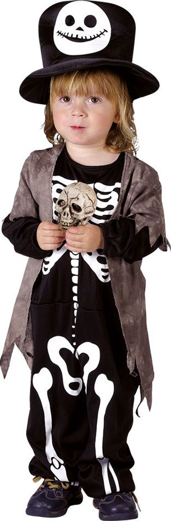 Skelett-Kostüm für Kinder für Halloween 3 bis 4 Jahre Produktbild 