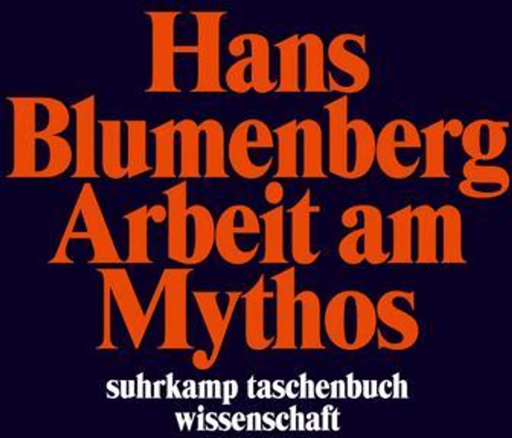 Livre de philosophie Arbeit am Mythos - Édition de Référence Allemande