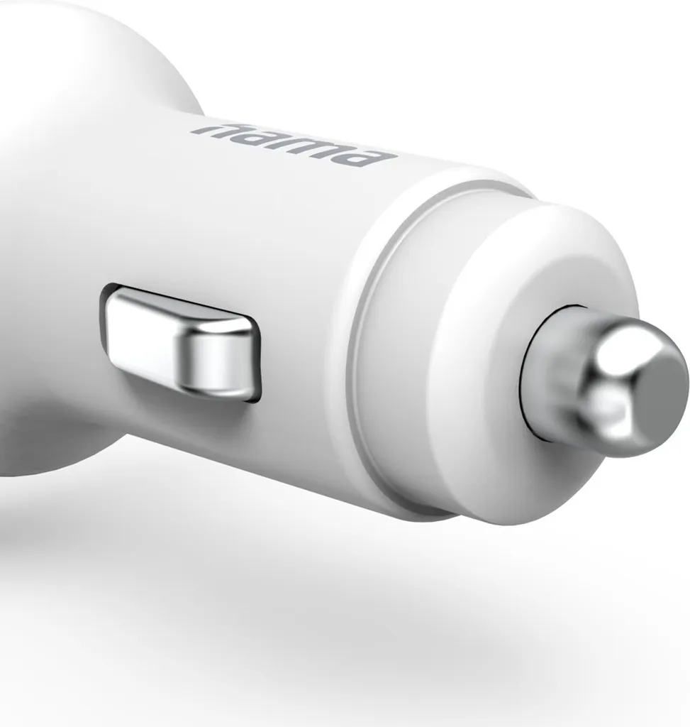Chargeur auto PD 20W compact blanc avec câble Lightning 1m robuste - 11