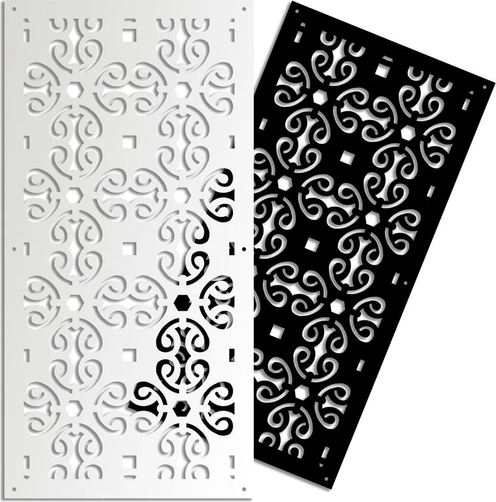 Pannello Decorativo OLD KEY Nero 73x148 - Atmosfera e Privacy in PVC