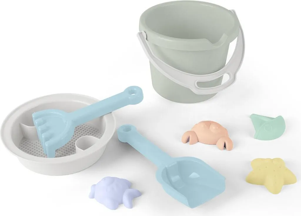 Jouets de sable incassables rose pastel 8 el. Dantoy pour enfant