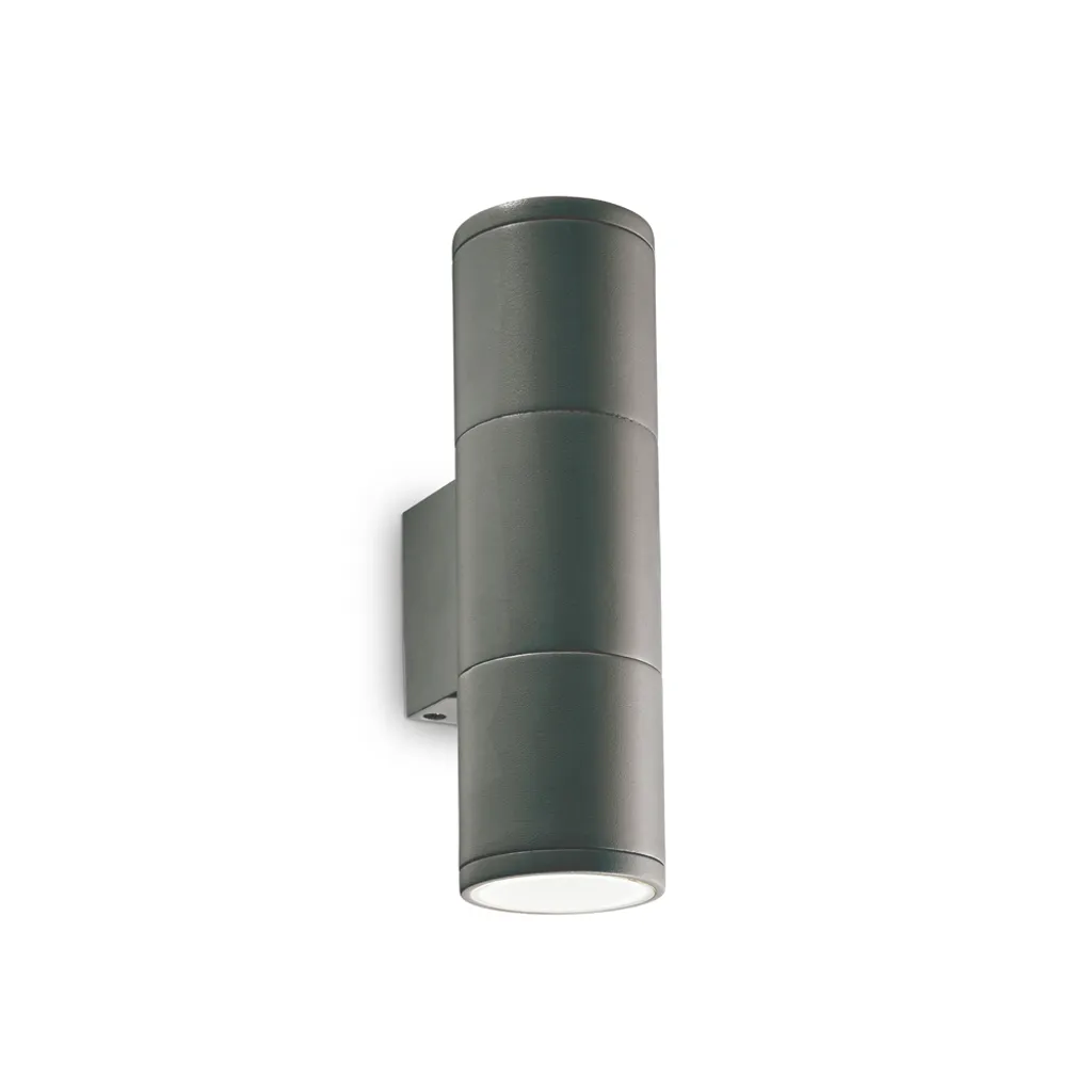 Luminaire Mural Extérieur Double Faisceau Anthracite Moderna Gun GU10