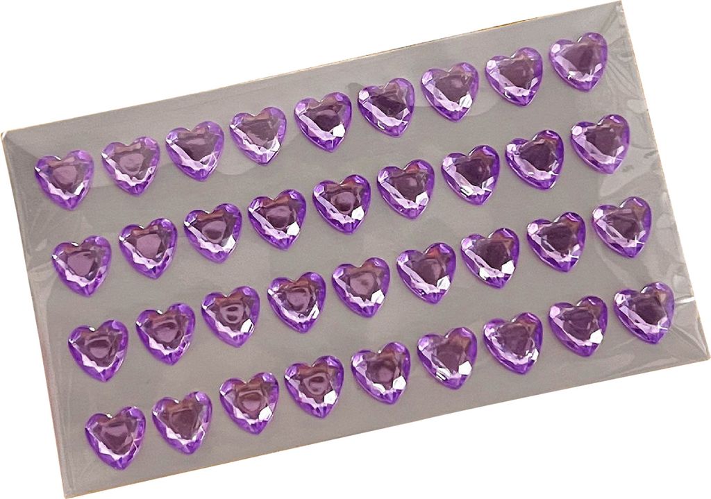3D-Aufkleber mit Kunstkristall-Herz, selbstklebend, einfach anzubringen, perfekt für DIY-Scrapbooking, Journaling-Zubehör