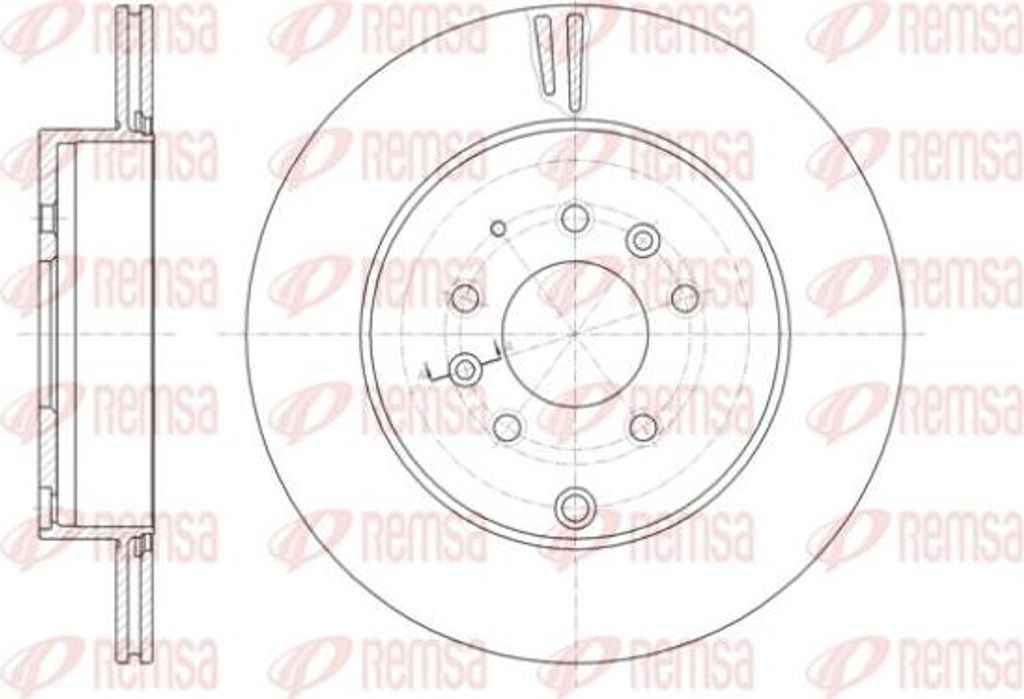 REMSA 61402.10 Bremsscheibe OE L23226251C kompatibel mit CX-7, CX-9