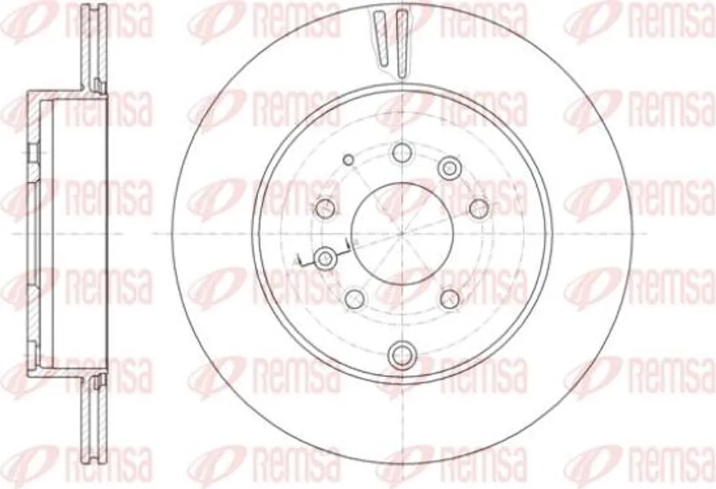 Disque de frein contre vibrations Mazda CX-7 CX-9 REMSA 61402.10 OE L2322