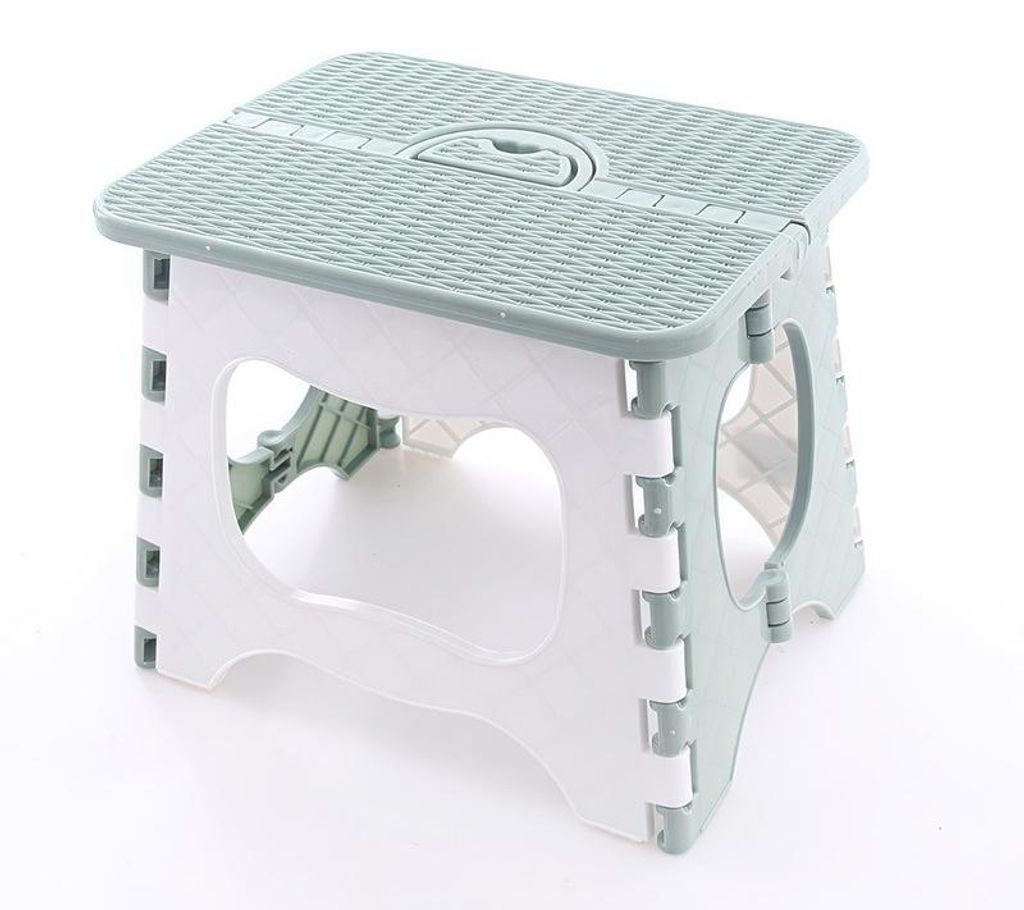 Klapphocker faltbar 100kg belastbar rutschfest tragbar Kunststoff Tritthocker Camping Küche Garten Auto platzsparend 39,5cm