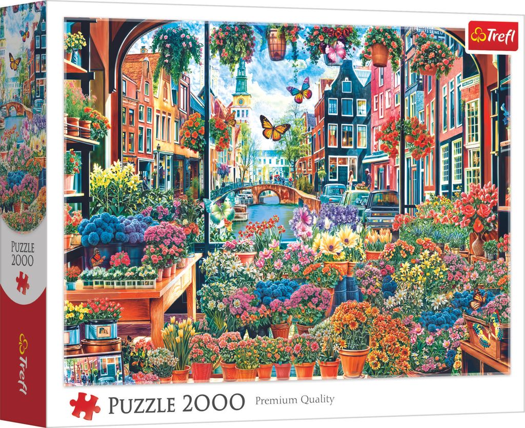 Trefl, Blumenladen in Amsterdam, 2000 Teile Puzzle