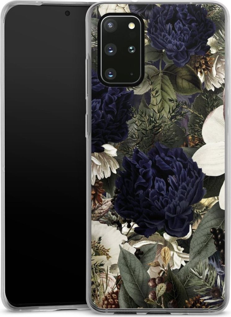 DeinDesign Slim Hülle für Samsung Galaxy S20 Plus 5G Silikon Case Ultra Dünn Handyhülle Blumen Utart Vintage