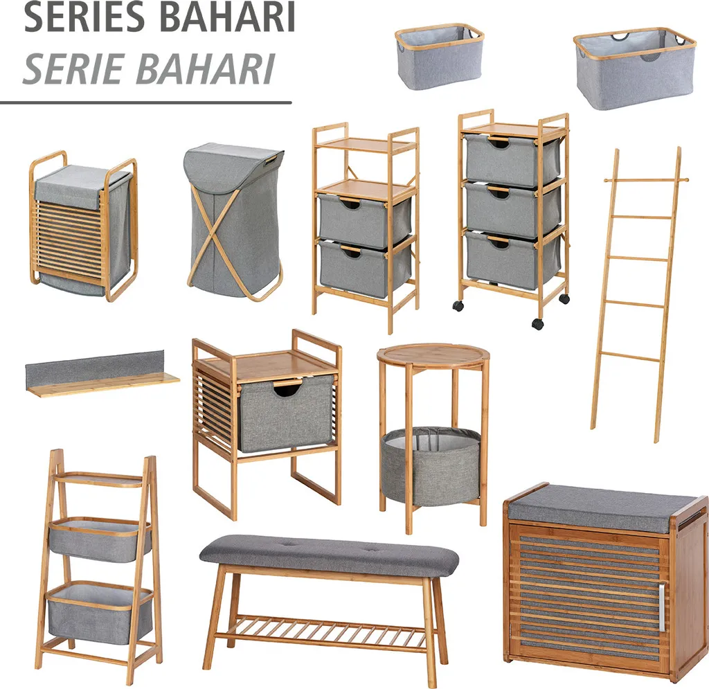 Table d'appoint WENKO Bahari en bambou, support idéal pour ordinateur - 6