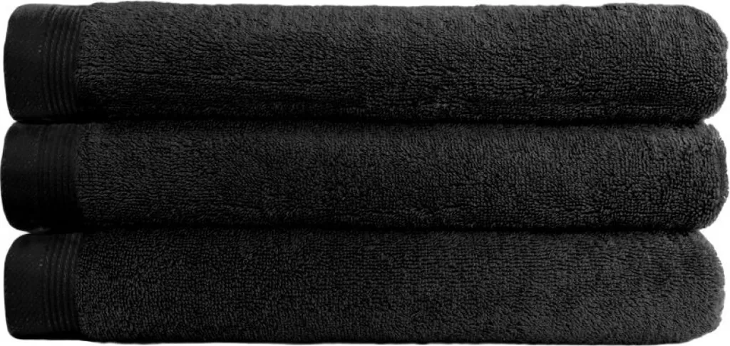 Asciugamano classico in spugna 50x100cm nero