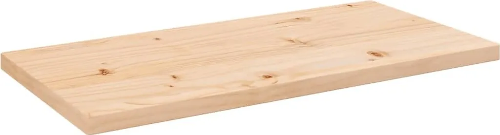 Piano Tavolo 80x40x2,5 cm in Pino Massiccio - Vero Legno Naturale