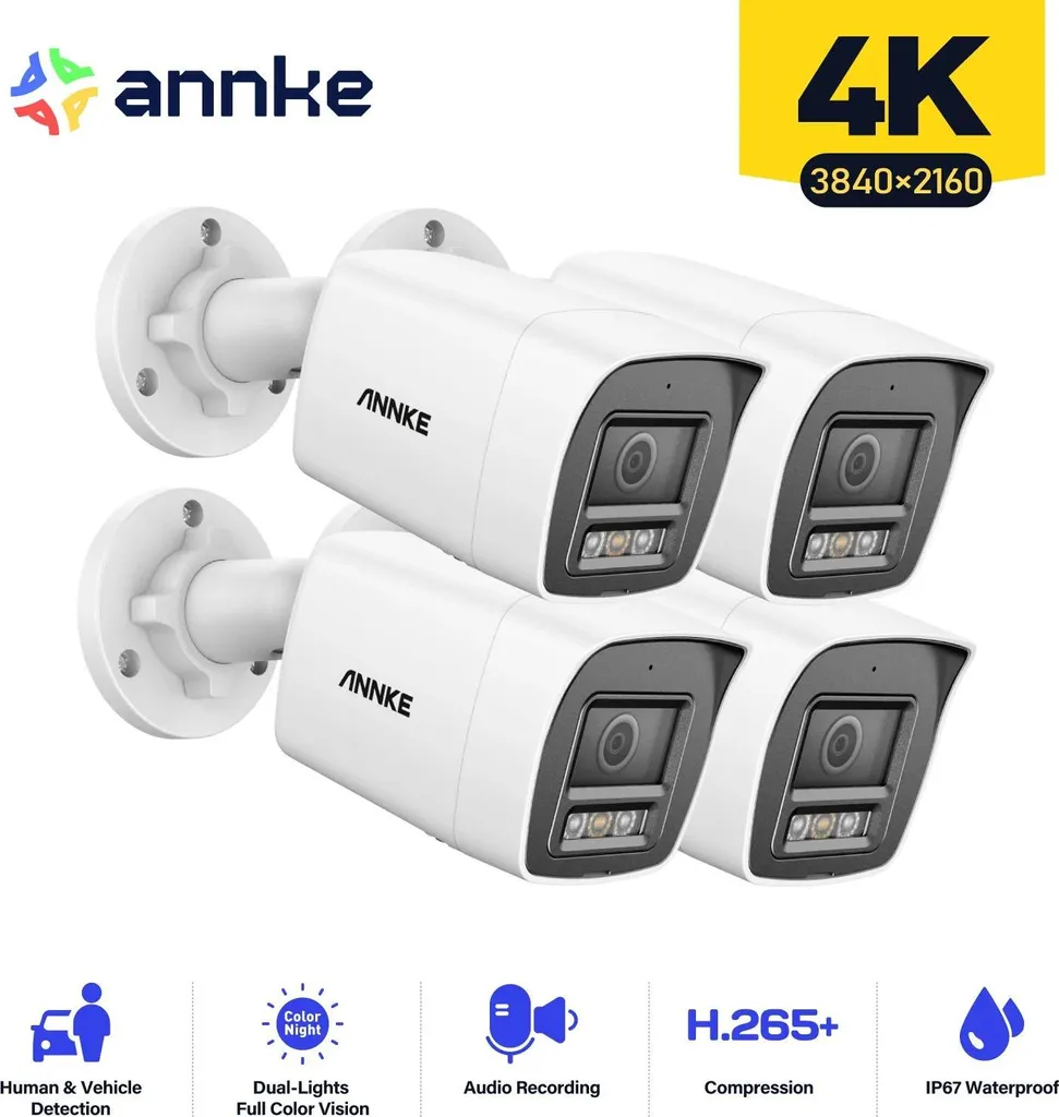 Caméra de surveillance boule 8MP avec détection et vision nocturne - 2