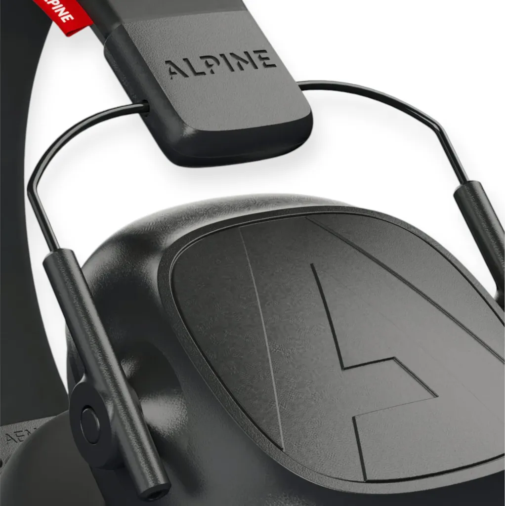 Alpine Defender Black Protections auditives haute performance noires - 4