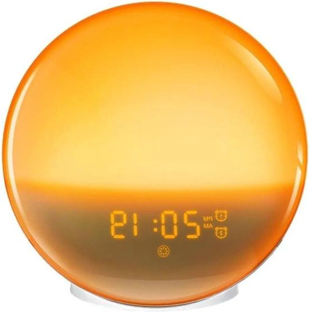 Simulateur d'aube Réveil Lumineux LED avec sons naturels et radio FM Zen