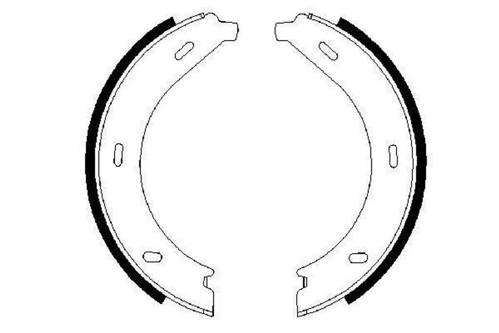 Bosch Bremsbackensatz, Feststellbremse 0 986 487 605
