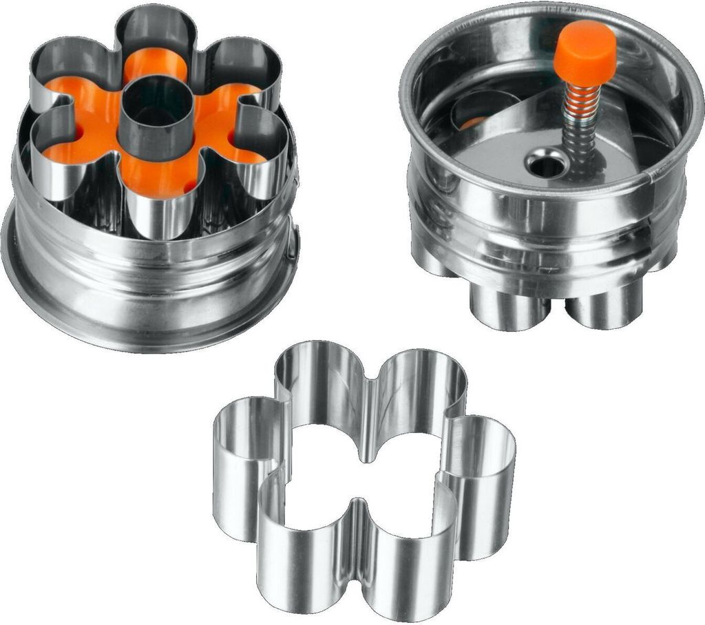 Linzer 4in1 Keks-Ausstecher Edelstahl