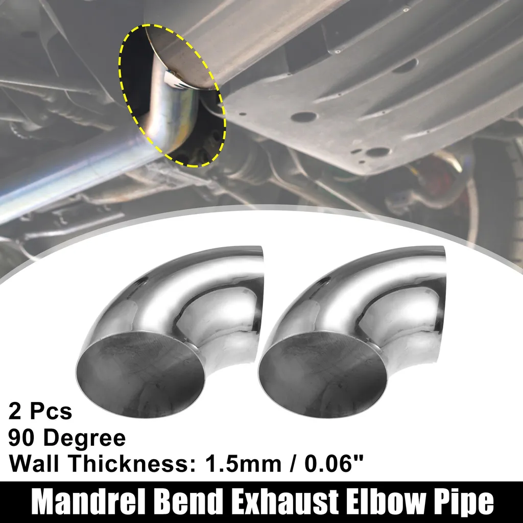 Coude à 90 Degrés en Acier Inoxydable 5" Robuste pour Tube d'Échappement
