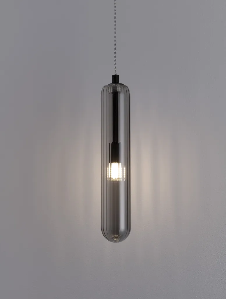 Lampe à suspendre GUSTAVE en métal noir Nova Luce éclairage LED 20W - 3