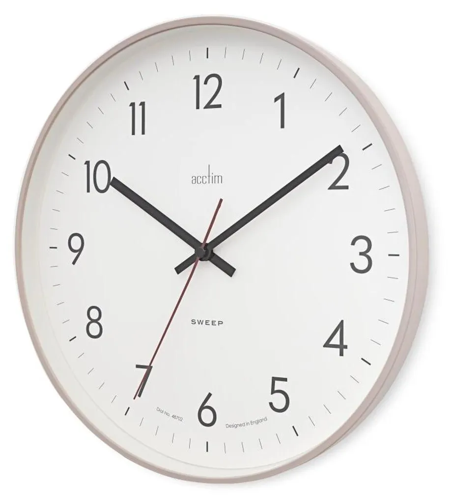 Acctim Montre 23047 Bracelet Cuir Noir Design Élégant et Cadran Clair