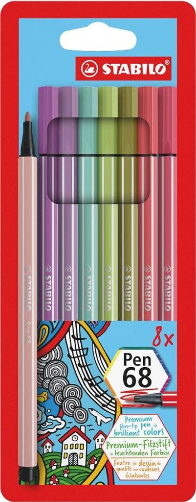 STABILO® 68/8-02 Pen 68 Feutre Premium Pastel - Etui Image du produit 
