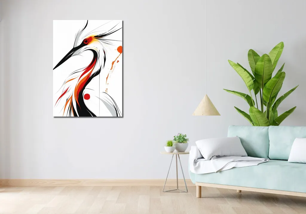Grande Image Cigogne 70 x 100 cm - Impression Haute Définition - 2