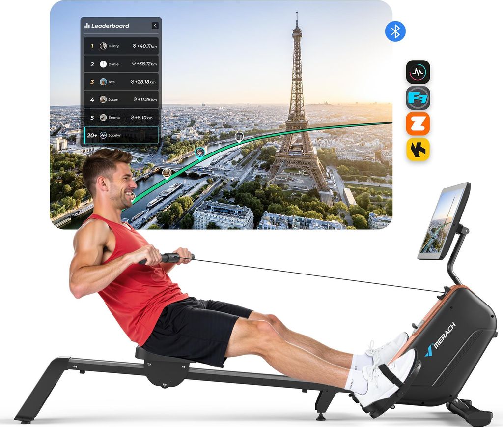 Rameur d'appartement Pliable Électromagnétique MERACH,16 Image du produit 