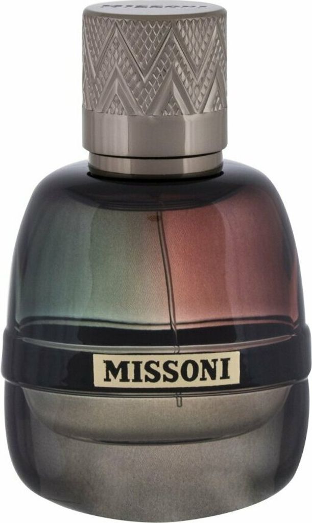 A bottle of Missoni Eau De Parfum spray for men.