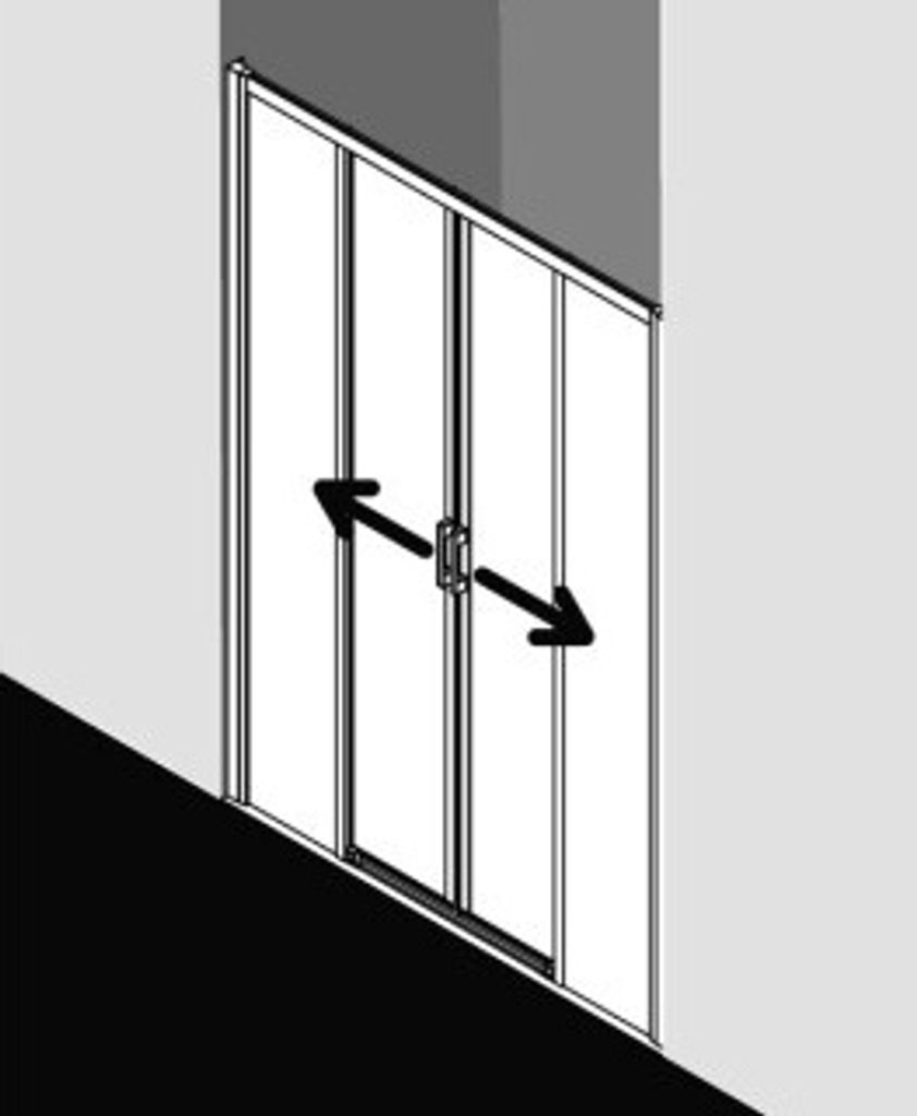 Kermi LID4B175201PK Gleittür Liga D4B 1750x